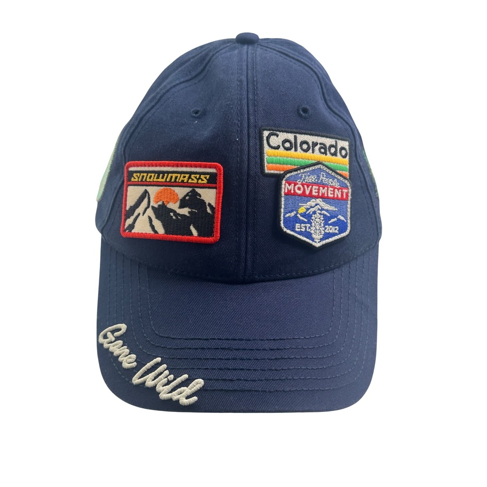 Free People Movement American Needle Colorado Snowmass Patch Hat Navy Blue